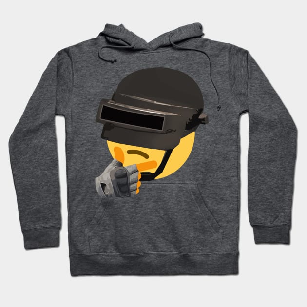 thinking emoji PUBG Hoodie by UMM